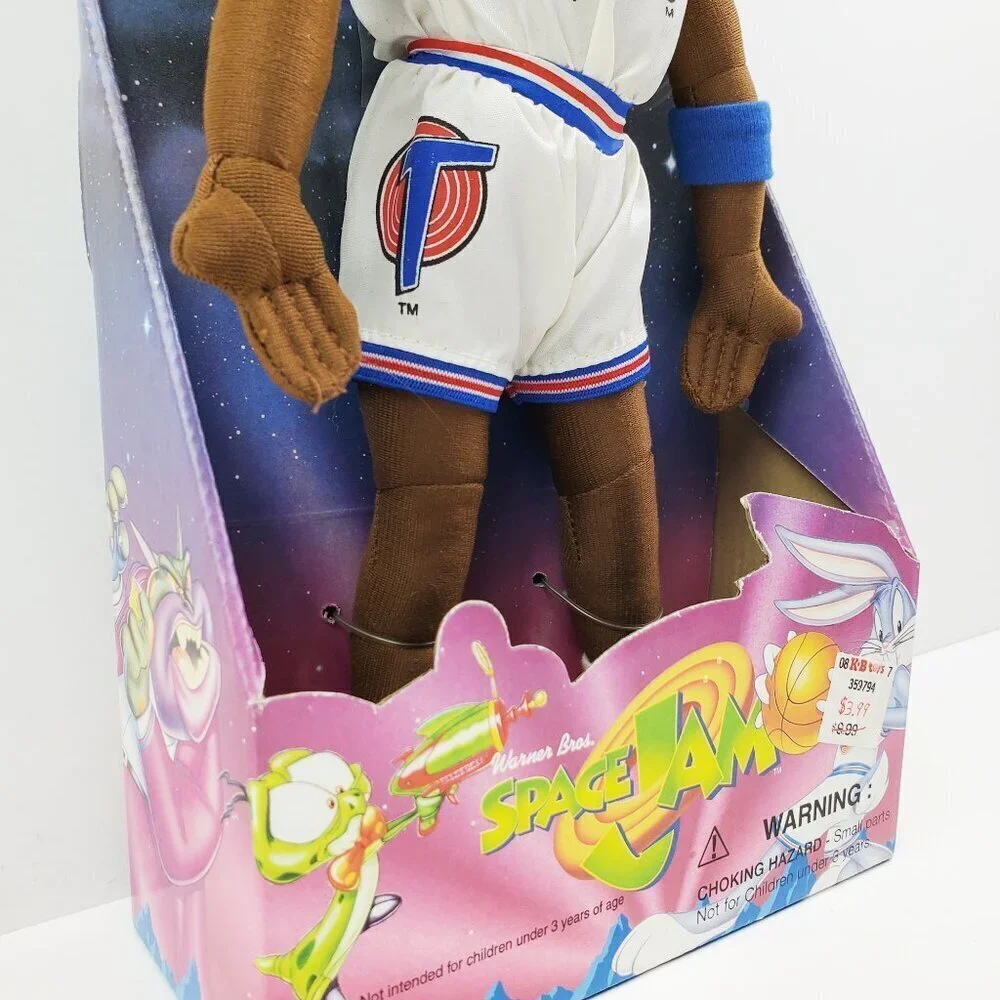 Space Jam Michael Jordan Plush Doll Figure Vintage 1996 Play-by-Play 90s NIP